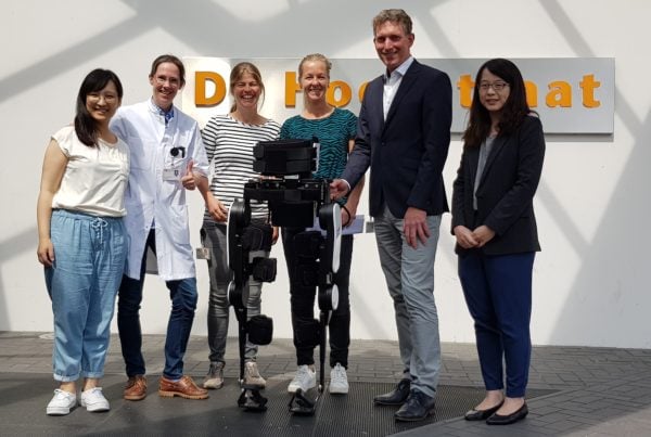 Ontvangst Exoskelet bij De Hoogstraat